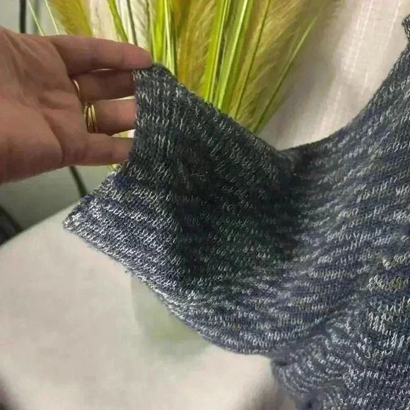 Lucie Bournival Tricots Lightweight Cocoon Knit Cardigan Attached Scarf One Size - Picture 3 of 9